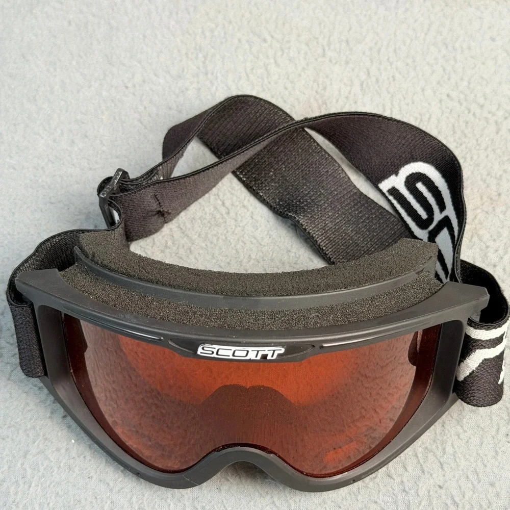 Scott Snow Goggles Black Frame Orange Tint Lens Ski Snowboard Eyewear